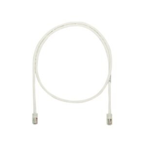 Cable de parcheo UTP Categoría 5e, con plug modular en cada extremo - 1 m. - Blanco mate
