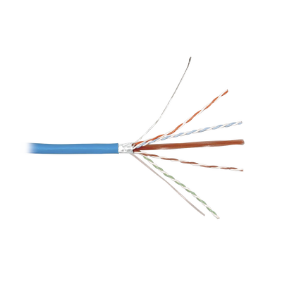 Bobina de Cable Blindado F/UTP de 4 Pares, Z-MAX, Cat6A, Soporte de Aplicaciones 10GBase-T, CMR (Riser), Color Azul, 305m - Image 2