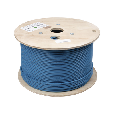 Bobina de Cable Blindado F/UTP de 4 Pares, Z-MAX, Cat6A, Soporte de Aplicaciones 10GBase-T, CMR (Riser), Color Azul, 305m - Image 4
