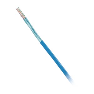 Bobina de Cable Blindado F/UTP de 4 Pares, Cat6, LSZH (Libre de Gases Tóxicos), Color Azul, 305m