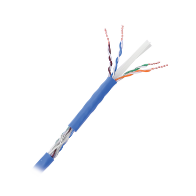 Cable Cat6+ CALIBRE 23 ALTO RENDIMIENTO, ETL,UL, color azul, de 100 metros, super flexible, para aplicaciones de CCTV, video HD, y redes de datos. - Image 3