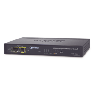 Switch Administrable de Escritorio 8 puertos Giga + 2 puertos SFP