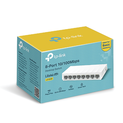 Switch para escritorio 8 puertos 10/100Mbps - Image 3