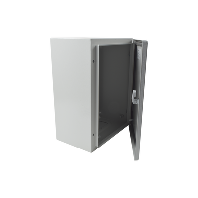 Gabinete de Acero IP66 Uso en Intemperie (300 x 400 x 200 mm) con Placa Trasera Interior y Compuerta Inferior Atornillable (Incluye Chapa y Llave). - Image 4