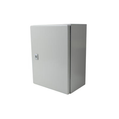 Gabinete de Acero IP66 Uso en Intemperie (300 x 400 x 200 mm) con Placa Trasera Interior y Compuerta Inferior Atornillable (Incluye Chapa y Llave). - Image 2