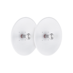 Paquete de 2 antenas UltraDish de 27.5 dBi, conector tipo Twistport y montaje innovador, 5180 - 6400 MHz