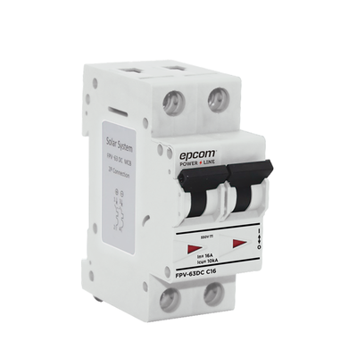 Protección Térmica 2P, 32A, Corriente Directa 800 Vcc para Aplicación Fotovoltaica Montaje Riel DIN