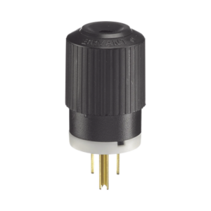 Clavija Negra 15 A 125 V CA 2 Polos 3 Hilos (NEMA 5-15P).