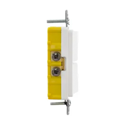 Interruptor Residencial 15 A 120-277 V, con 2 Bases Unipolares, Cableado lateral, Color Blanco. - Image 4