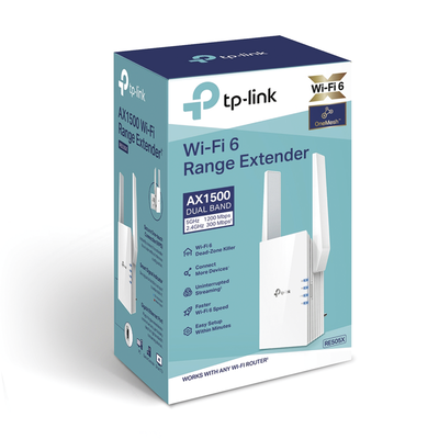 Repetidor / Extensor de Cobertura WiFi AX 1500 Mbps, doble banda 2.4 GHz y 5 GHz, con 1 puerto 10/100/1000 Mbps - Image 3