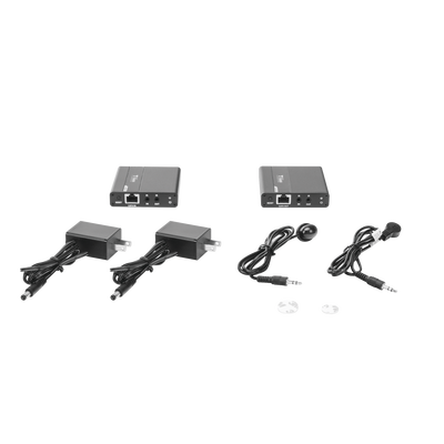 Kit Extensor HDMI para distancias de 70 metros / Soporta resoluciones 720 y 1080P @ 60 Hz / Cat 6, 6a y 7 / Cero Latencia / Uso 24/7 / HDR10 / Salida Loop / Configuración EDID / Soporta control remoto del equipo fuente / Salida de audio de 3.5mm - Image 6
