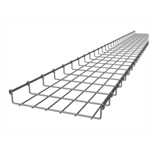 Charola Tipo Malla 33/300 mm, Acabado Electro Zinc, Hasta 158 Cables Cat6, Tramo de 3 Metros