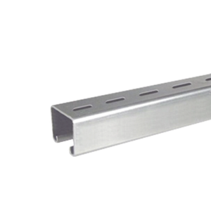 Unicanal Perforado 4 x 4 cm x 3 m / Calibre 16 / Galv. Electrolítico