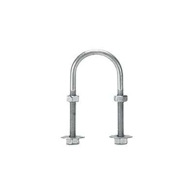 Abrazadera tipo U de 1/2", con acabado Electro Zinc, no incluye tuercas y arandelas