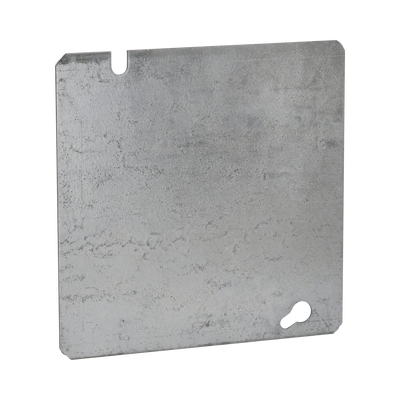 Tapa Cuadrada Ciega de Acero Galvanizado de 4 11/16".
