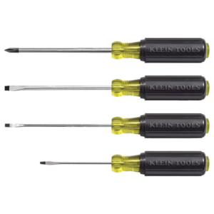 Juego de desarmadores miniatura de punta ranurada y Phillips de 4 piezas