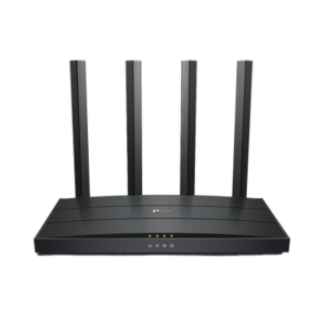 Router WiFi 6 AX 1500Mbps / MU-MIMO 2X2 y OFDMA / 1 Puerto WAN 10/100/1000 Mbps / 4 Puertos LAN 10/100/1000 Mbps / 4 Antenas Beamforming