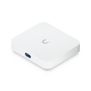 UniFi Cloud Gateway, Router multiWAN para balanceo/failover / Integra UniFi Network para administrar hasta 30 dispositivos UniFi, (1) puerto WAN 1/2.5 GbE y (4) puertos LAN GbE