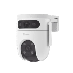 Cámara PT Doble Lente / 10 Megapixel (5MP+5MP) / IA Detección Humana y Vehiculo / Vision Nocturna a Color / Sirena y Luz Estroboscópica / Vista Simultánea de Cámara PT y Cámara Fija / Protección IP65 / Audi