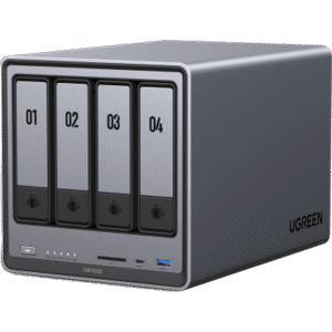 NAS UGREEN NASync DH4300PLUS / 4 Bahías SATA / Procesador RK3588C 8 GB RAM / 2.5GbE Puerto / HDMI 4K / USB 3.2 Type-C / RAID 0/1/5/6/10 / Acceso Remoto UGREENlink